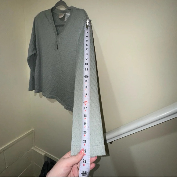 Women’s Image By Sears Vintage 90’s Long Sleeve  Top with Flower Buttons Size 20 - Picture 15 of 16